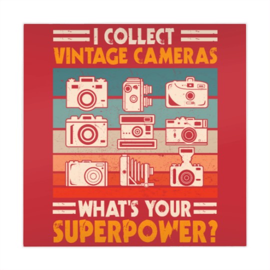 Discover Vintage Camera Collector Mahjong Mats