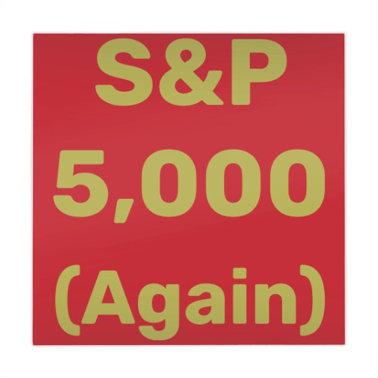 Discover S&P 5,000 Again Level Stock Market Index Mahjong Mats