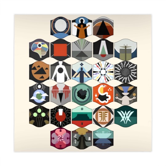 Discover Destiny 2 Vow Of Disciple Raid Symbols Short-Sleeve Mahjong Mats