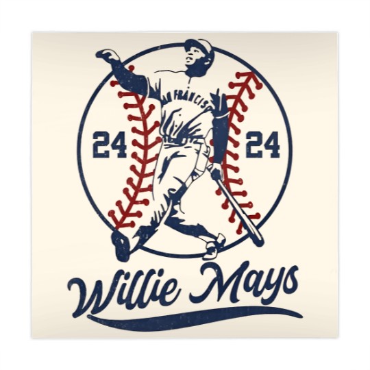 Discover Willie Mays Mahjong Mats, Vintage Aesthetic Art Willie Mays Mahjong Mats