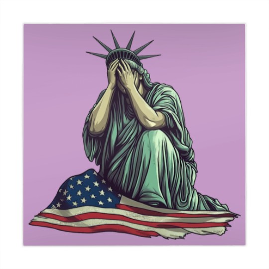 Discover Crying Statue of Liberty Mahjong Mats, Political Protest Mahjong Mats Patriotic American Flag Mahjong Mats