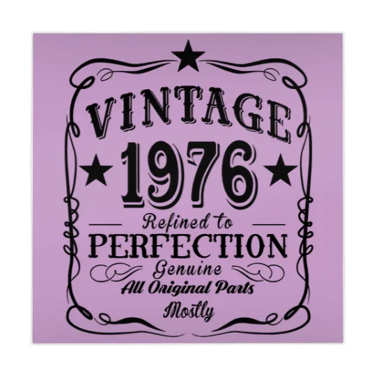 Discover Vintage 1976 Mahjong Mats, 47th Birthday Gift, 47th Birthday Mahjong Mats
