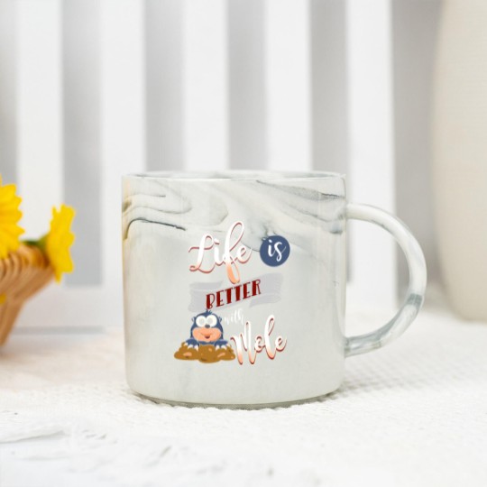 Discover Life is better with a Mole Moles Marble Mugs