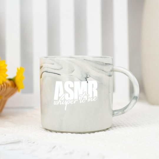 Discover ASMR Whisper To Me Marble Mugs