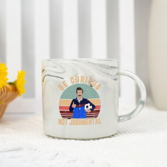 Discover Be curious not judgmental Marble Mugs