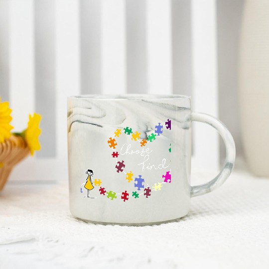 Discover Choose Kind Marble Mugs