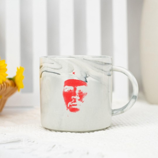 Discover Che Guevara By Circles - Che Guevara By Circles Lines Iconic - Marble Mugs