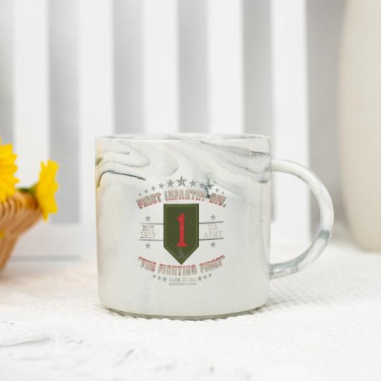 Discover 1st Infantry Division Marble Mugs