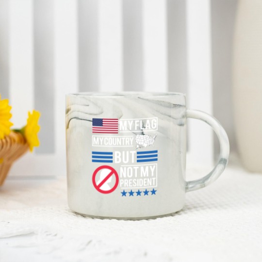 Discover Not My President Anti Donald Trump Marble Mugs Marble Mugs