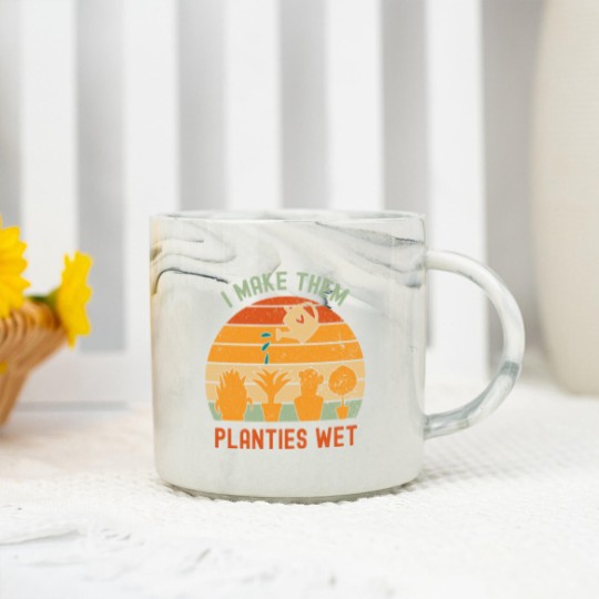 Discover I Make Them Planties Wet-gardening lover Marble Mugs