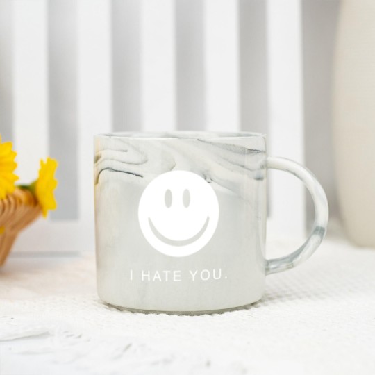 Discover I Hate You Face Gamer Hip-hop Juggalo Marble Mugs