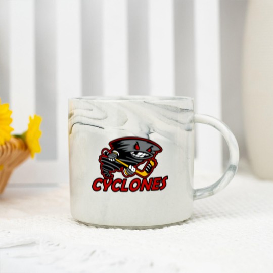 Discover Cyclones Hockey Logo - Cyclones Hockey - Marble Mugs