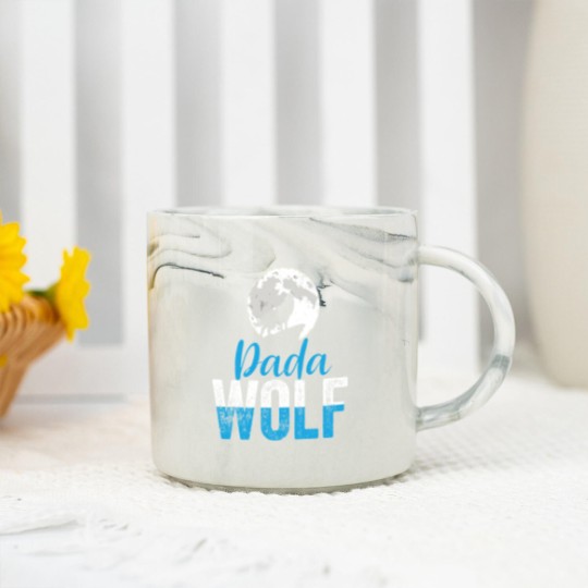 Discover Dada Wolf Funny Matching Family Father s Day Marble Mugs