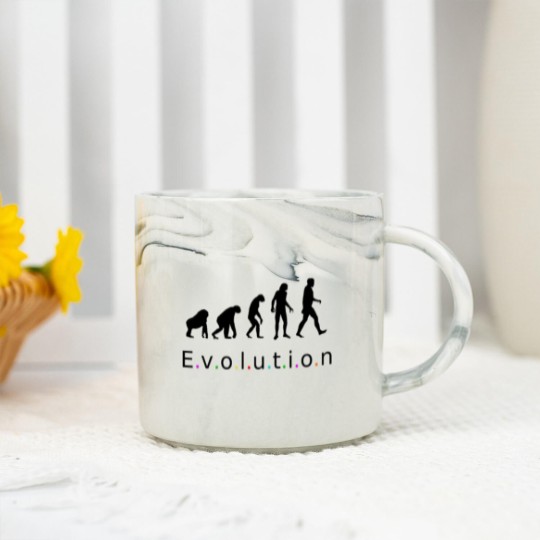 Discover Evolution, Homo Sapiens Marble Mugs