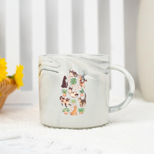 Discover Cozy michis in beige - Cat - Marble Mugs