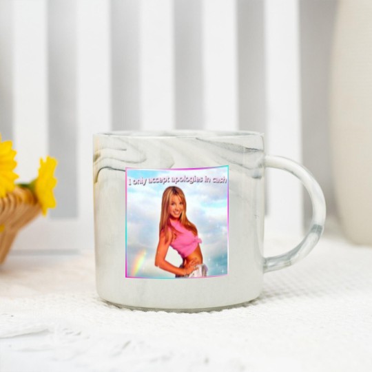 Discover Britney Spears Marble Mugs I Only Accept Apologies in Cash