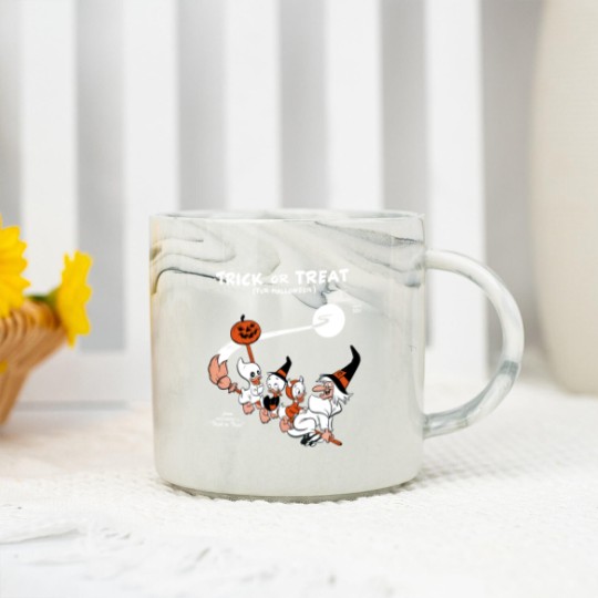 Discover Trick Or Treat Marble Mugs, Huey Dewey Louie Witch Halloween Marble Mugs