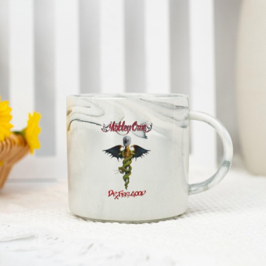 Discover Motley Crue Dr Feelgood Logo Marble Mugs