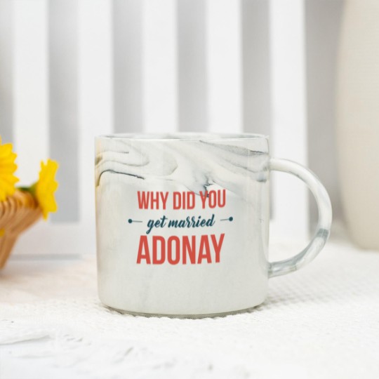 Discover Colombian English - Why did you get married adonay Marble Mugs