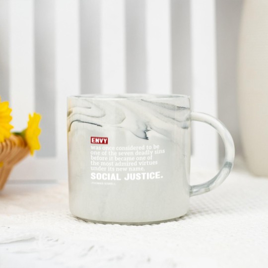 Discover Thomas Sowell Marble Mugs