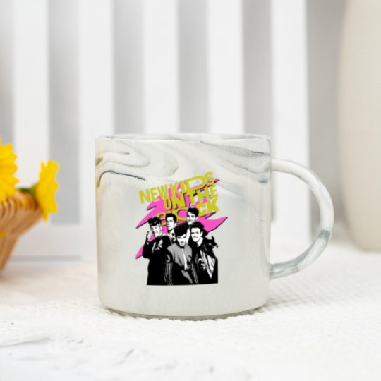 Discover Vintage NKOT Block Pink, NK on The Block Vintage Style Marble Mugs, Mixtape Tour 2022 Marble Mugs, NKOT Block Band Marble Mugs, NKOT Block Concert Marble Mugs
