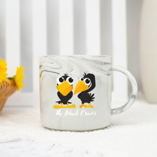 Discover The black crows Marble Mugs