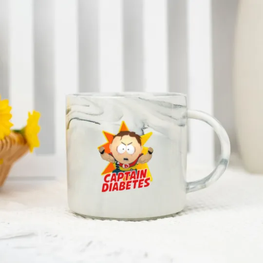 Discover SouthPark Captain Diabetess Scott Malkinson Marble Mugs