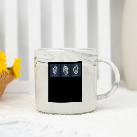 Discover Anatomy Of Human Heart Marble Mugs