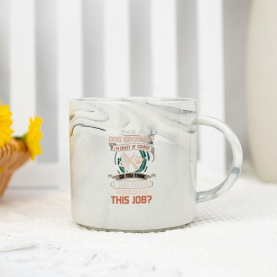 Discover I Am A Dog Groomer Marble Mugs
