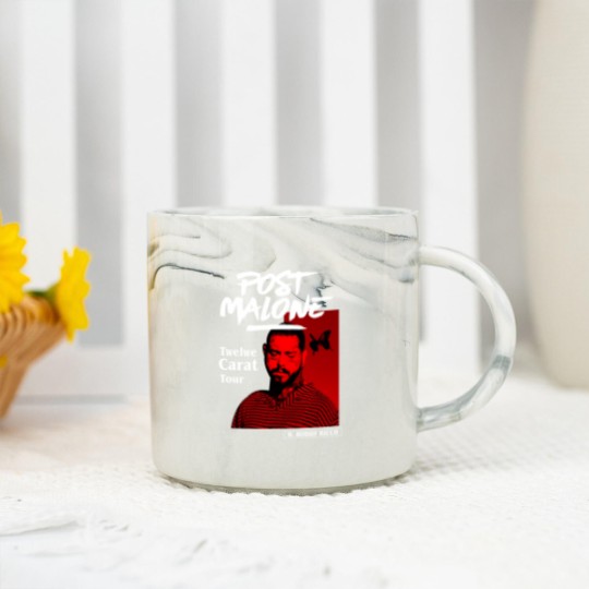 Discover Post Malone Vintage Graphic Marble Mugs, Post Malone Marble Mugs, Post Malone Merch, Post Malone Graphic Marble Mugs