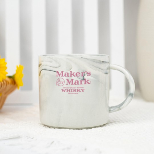Discover Makers Mark Bourbon Pink Marble Mugs