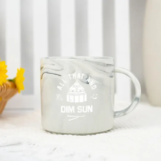 Discover All That And Dim Sum Marble Mugs