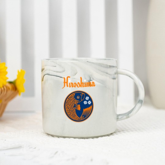 Discover Hiroshima Toyo Carp Vintage FRIDAY I'M IN LOVE Marble Mugs
