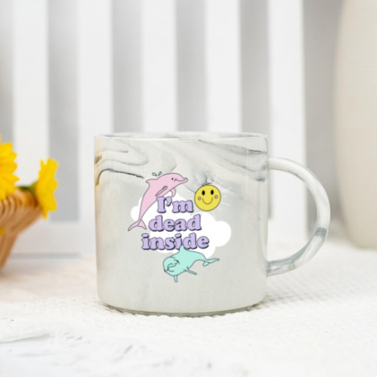 Discover Im Dead Inside Classic - Im Dead Inside Classic - Marble Mugs