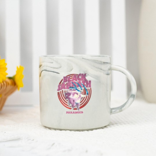 Discover BLACK SABBATH Paranoid Amplifier Marble Mugs
