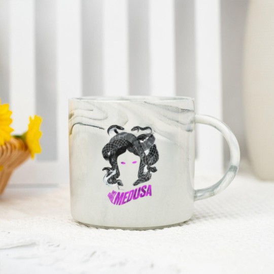 Discover My Girl Medusa Marble Mugs Medusa Snake Face Marble Mugs