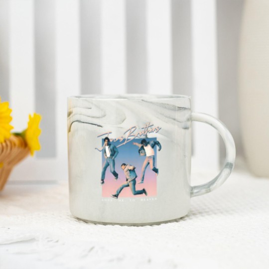 Discover Jonas Brothers Love Me To Heaven Single Cover Retro Marble Mugs