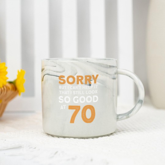 Discover Funny Birthday 70 Years Old Marble Mugs