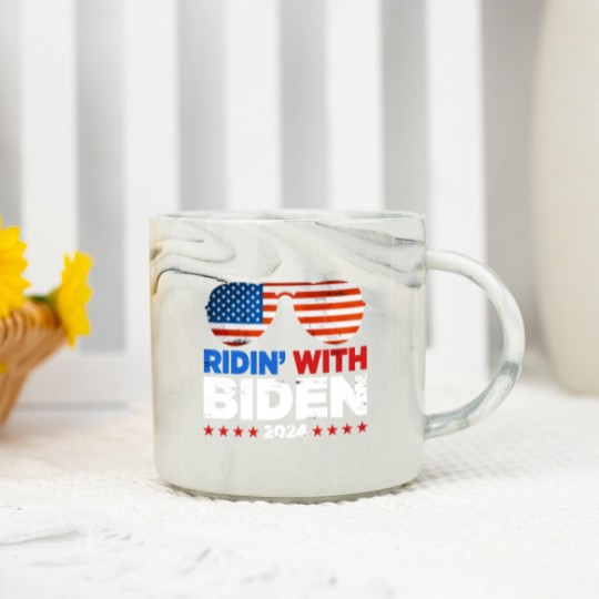 Discover Ridin' With Biden Joe Biden 2024 Election For Pres Marble Mugs