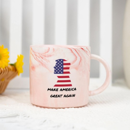Discover DONALD TRUMP FOR PRESIDENT - Make America Great Again - Marble Mugs