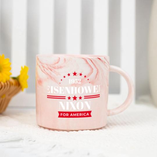 Discover Eisenhower Nixon Marble Mugs Marble Mugs Ike 1952 Campai Marble Mugs