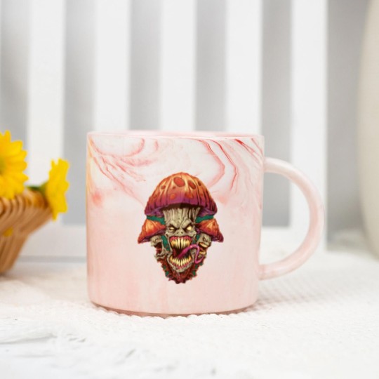 Discover The 3 Evil Mushrooms Marble Mugs