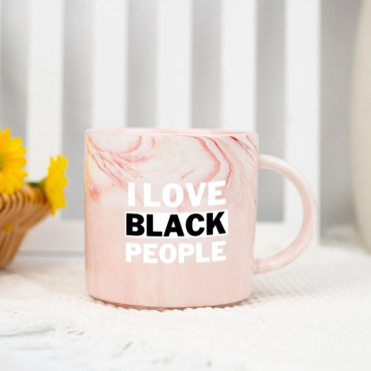 Discover I Love Black People - I Love Black People - Marble Mugs