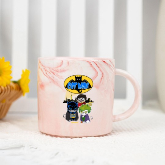 Discover Catman - Cat - Marble Mugs