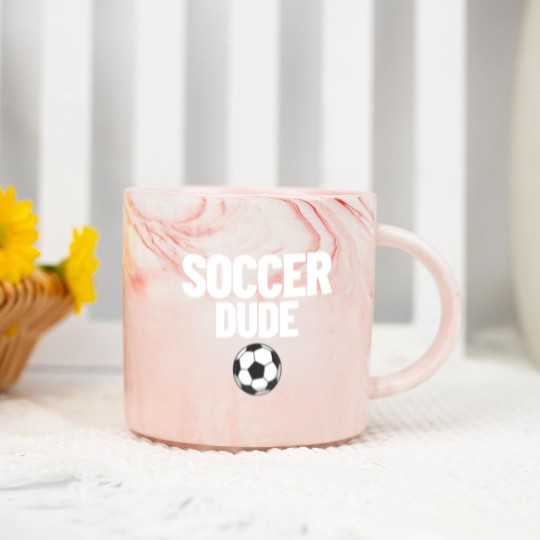 Discover Soccer Dude Men's Soccer Fan Gift Soccer Dude Marble Mugs