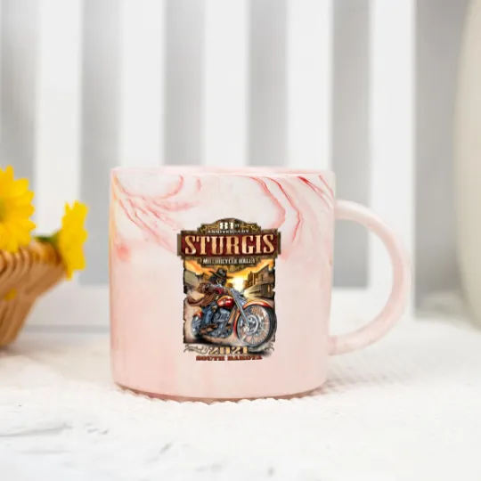 Discover 2021 Sturgis Motorcycle Rally 81st Anniversary Wild Bill Marble Mugs