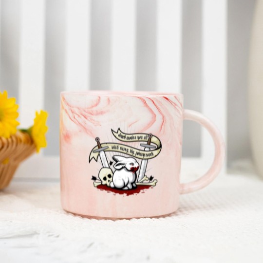 Discover Killer Rabbit Marble Mugs