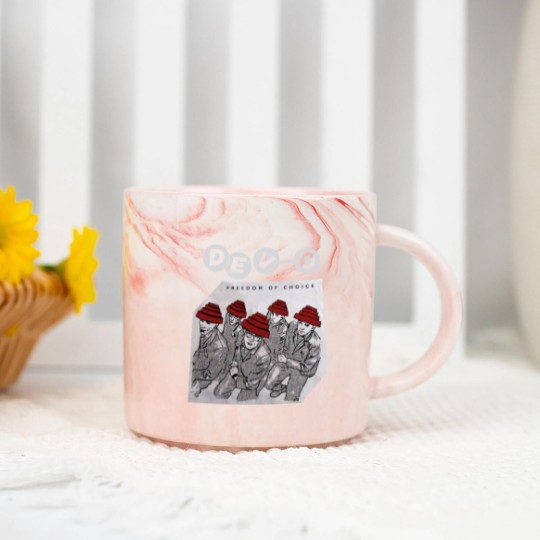 Discover Devo Band PREMIUM Marble Mugs, Devo Freedom and Choice Marble Mugs