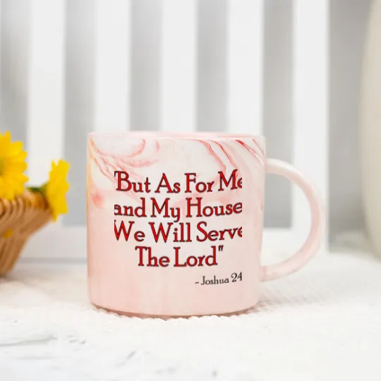 Discover Joshua 24:15 Marble Mugs