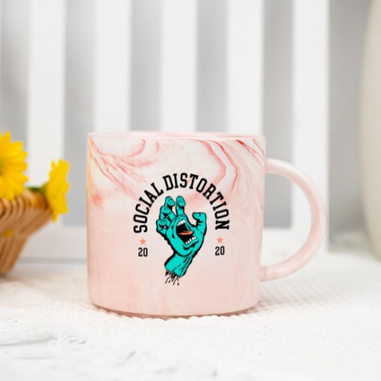 Discover social society distortion Marble Mugs